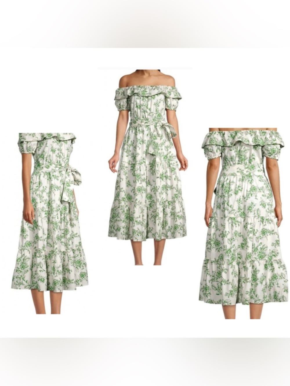 Rachel Parcell Printed Poplin Midi-Dress